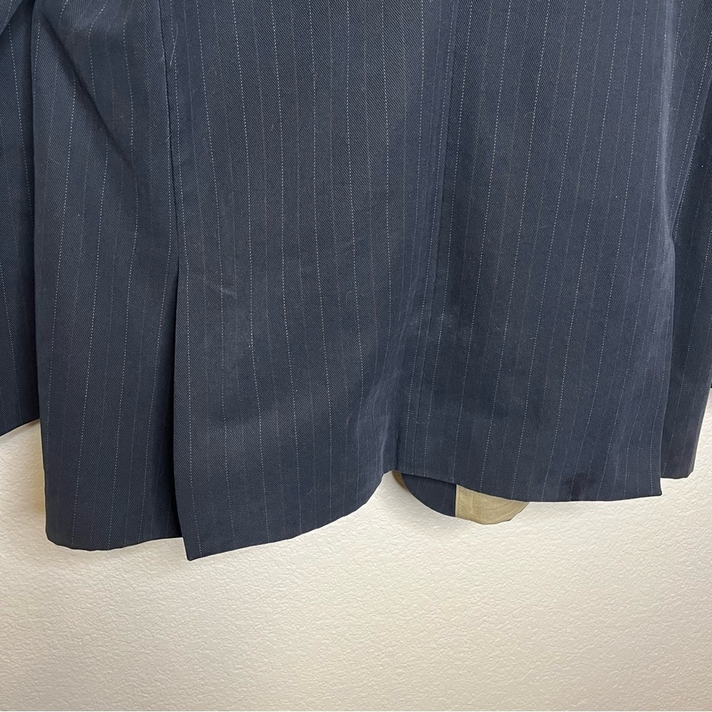 Banana Republic Classic Dark Navy Pinstripe Men's Blazer Size 48L RN 54023 - Picture 9 of 16